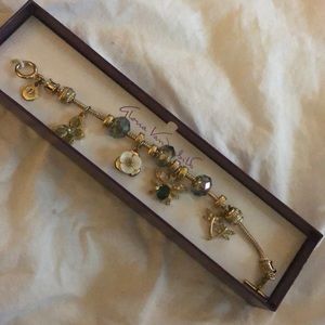 Gloria Vanderbilt bug butterfly flower bracelet